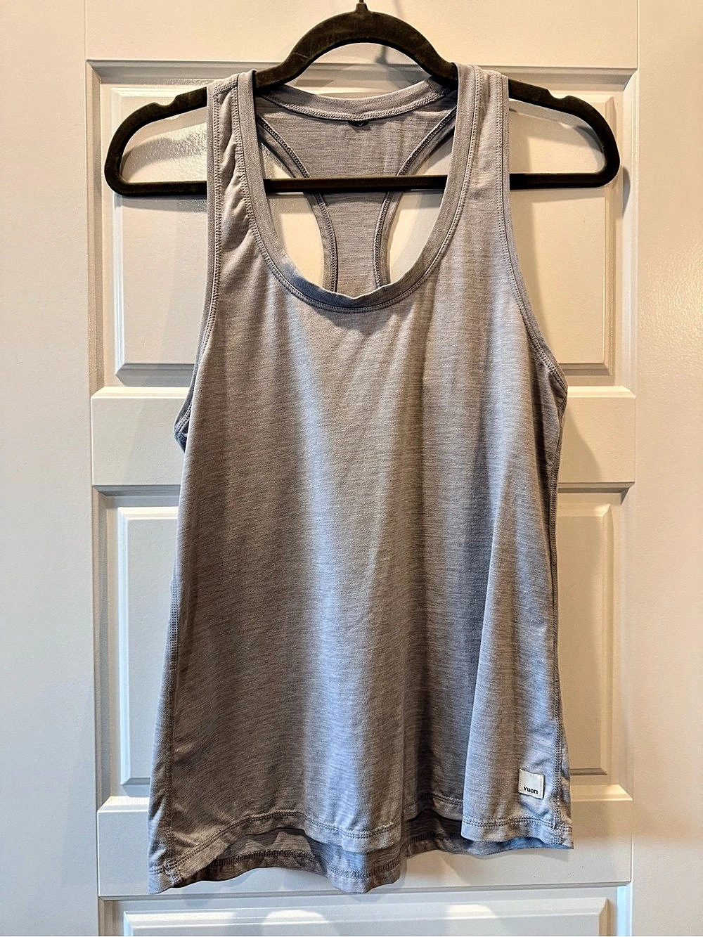 Vuori Elevation Racerback Tank Gray Tank Top